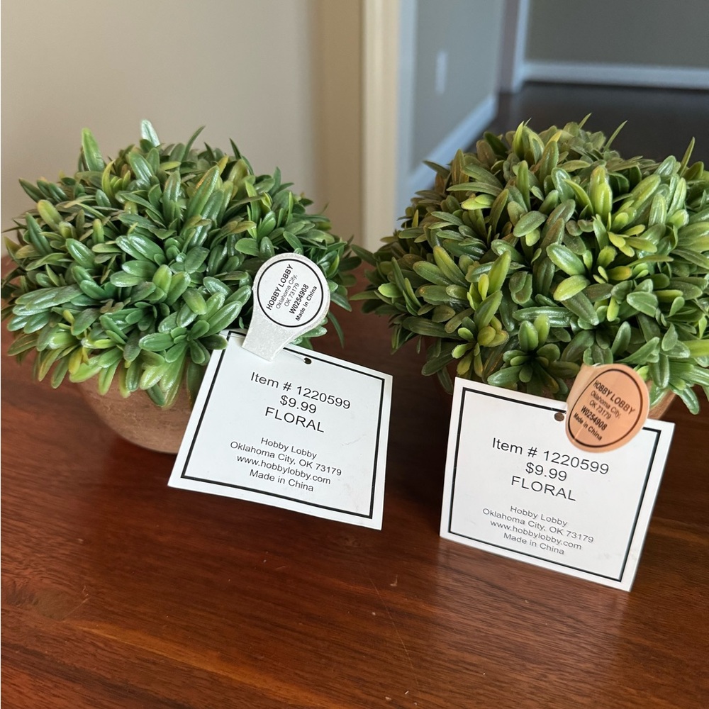 Green Faux Potted Plant - Home Accents